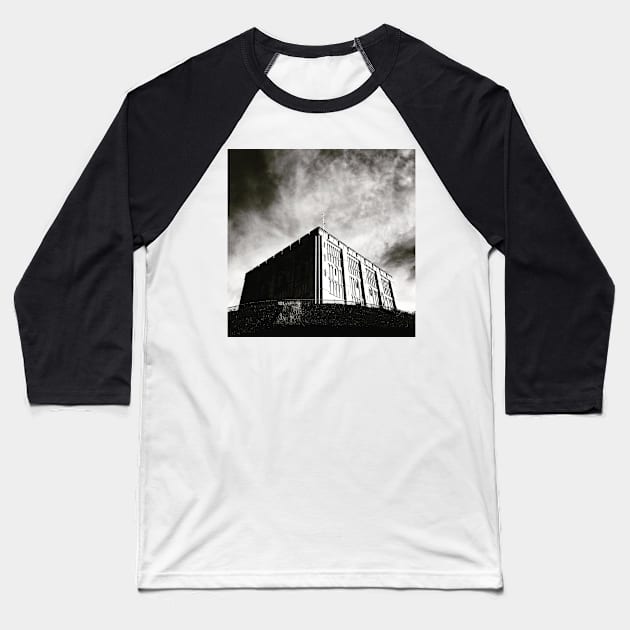 Norwich Castle Baseball T-Shirt by robsteadman